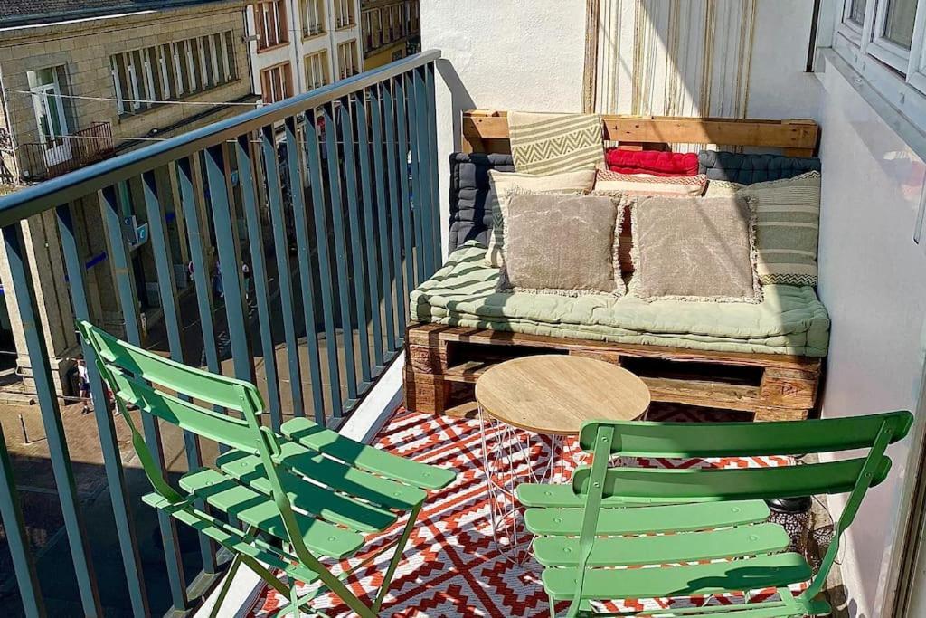 Joli T2 En Centre-Ville Lorient Avec Balcon Cosy Exterior foto